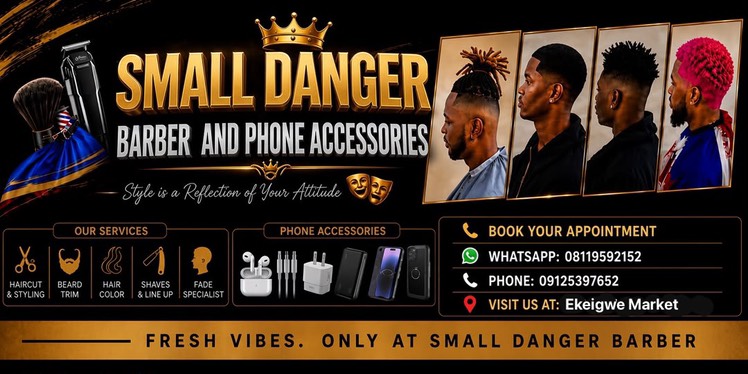 SMALL DANGER BARBER AND ACCESSORIES